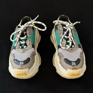 Balenciaga Multicolor Sneakers - Yellow, Green, Gray